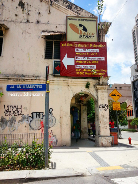 Yut Kee Restaurant Relocation Banner